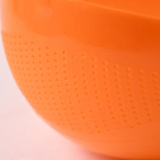 0081 Virgin Rice Bowl Durable Plastic Strainer Water Strainer  Vegetable  Fruits Washing Bowl