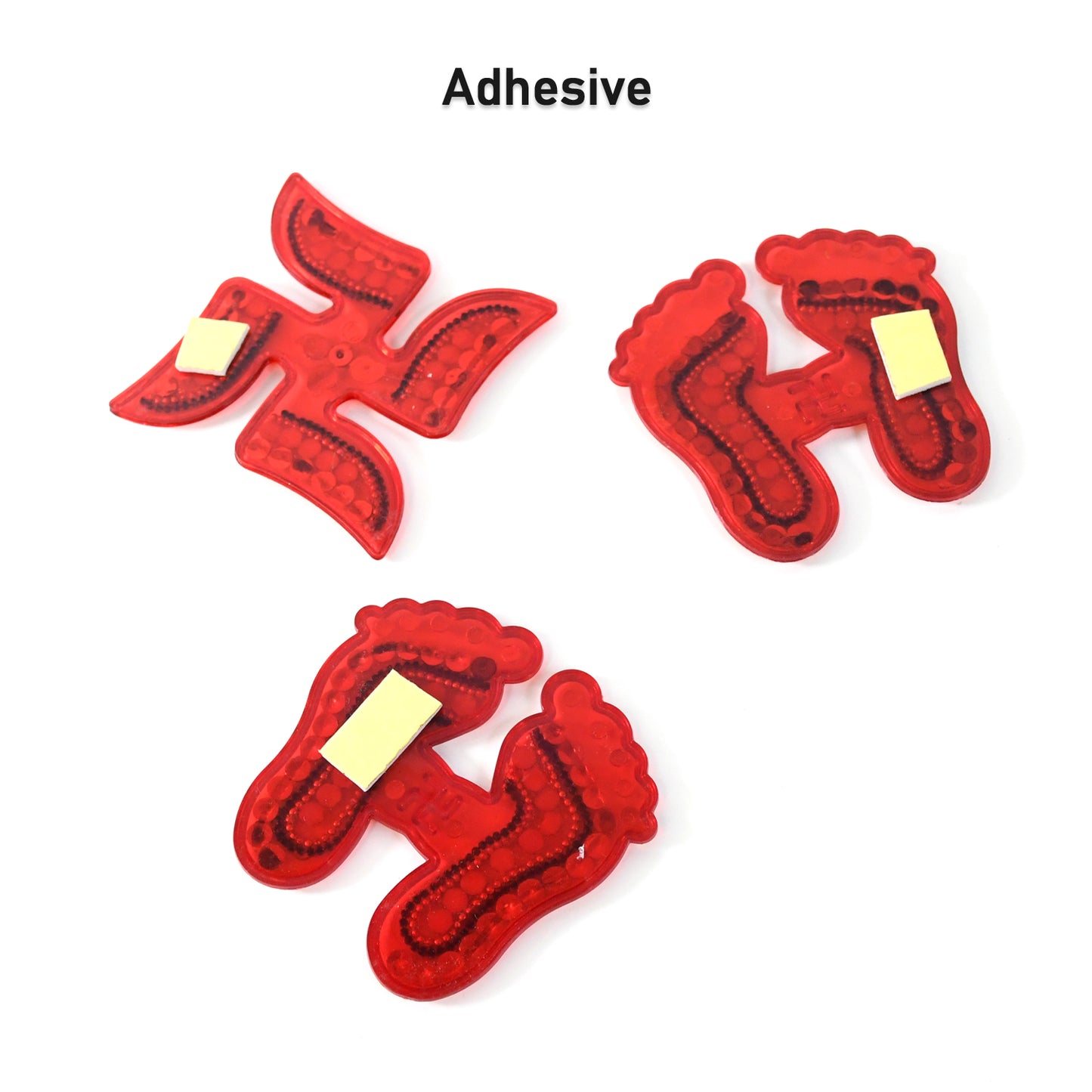 Decorative Laxmi Charan (Pagla) Swastik Combo Set (3pc Set)