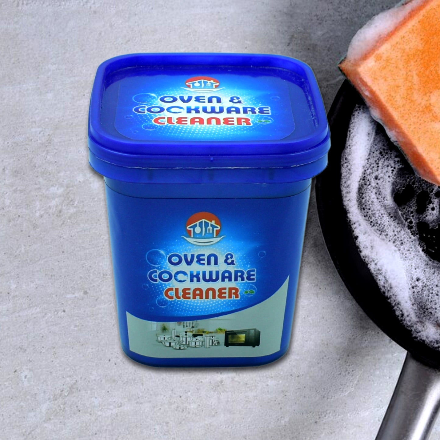 7264 Oven And Cookware Cleaner Oven And Cookware Cleaner Powder Stainless Steel Cleaning Powder Remove Stains From Pots Pans Multi-purpose Cleaner Removes Household Clean Universal Cleaning Powder For Removing Rust