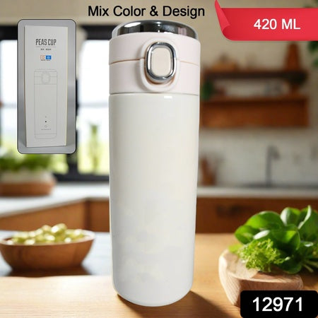 Smart Vacuum Insulated Water Bottle With Led Temperature Display Cold Hot Leak Proof Office Bottle Gym Home Kitchen Hiking Trekking Travel Bottle (Mix Color Design)