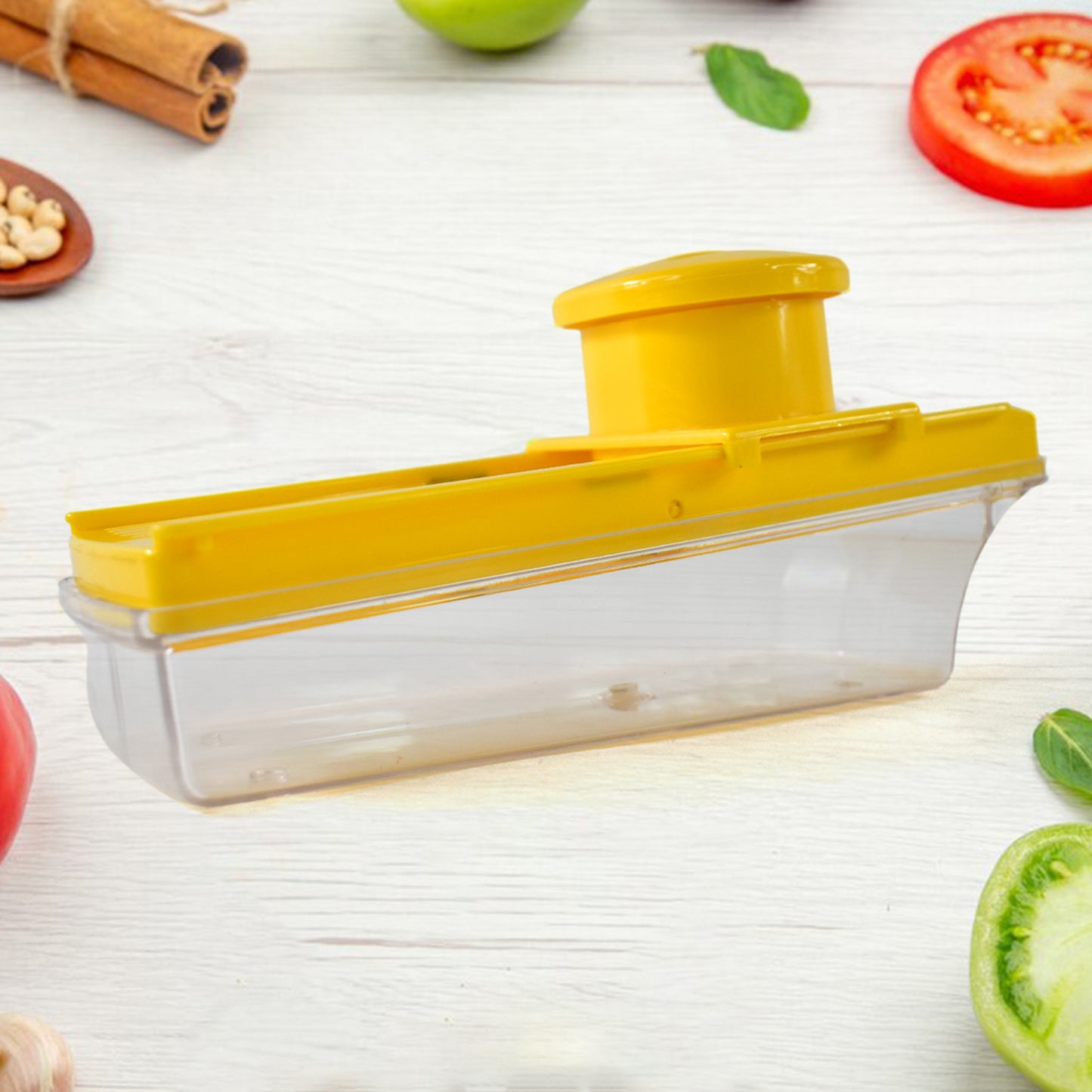 Big Multipurpose Vegetable And Fruit Slicer (Yellow 1 Pc)