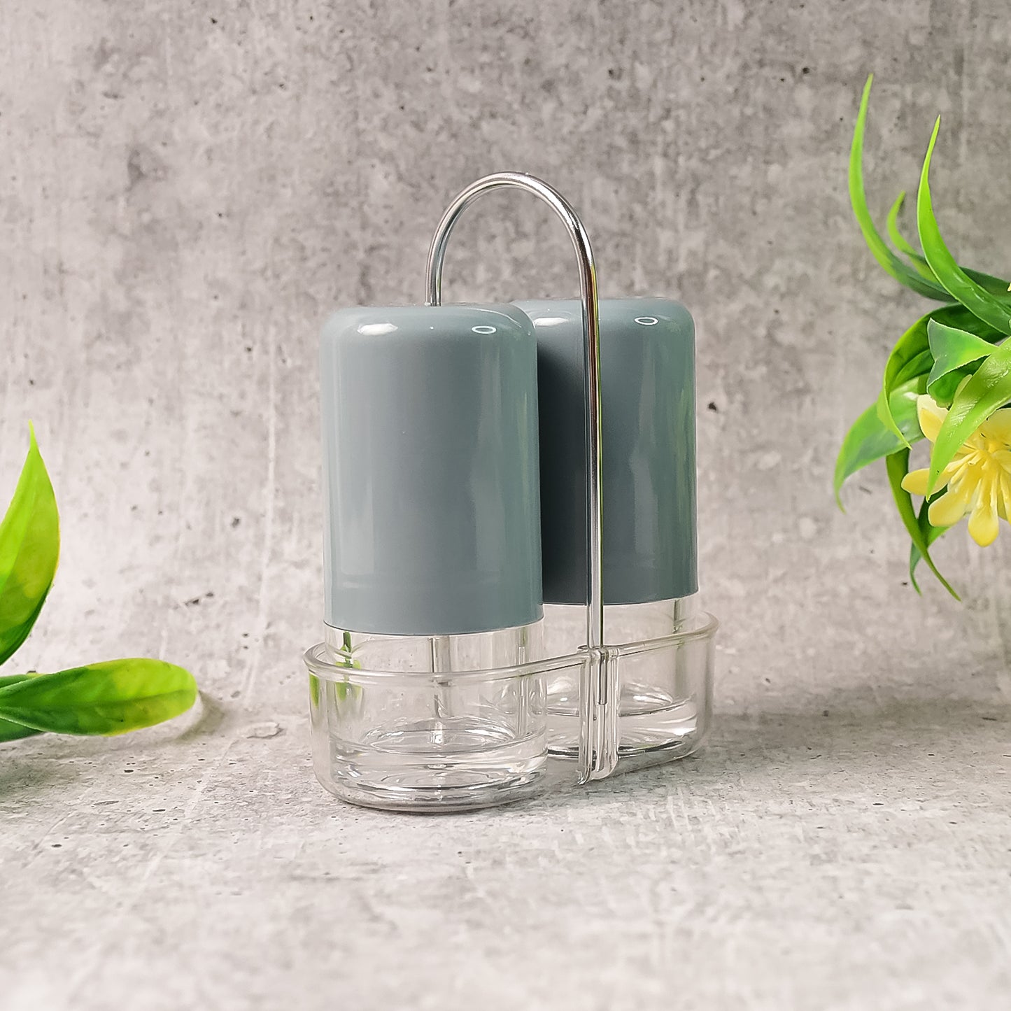 Apex Victory Salt Pepper Dispenser Set 2 Pcs Acrylic Seasoning Shaker