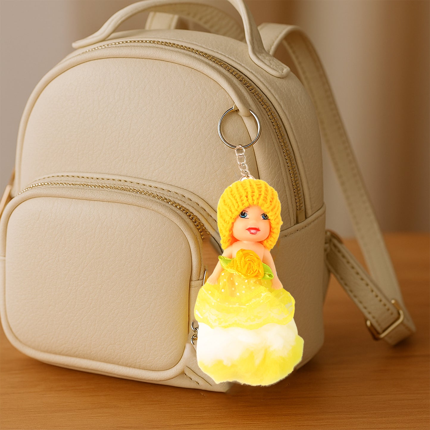 2-in-1 Kids Doll Rakhi Cum Keychain Stylish Soft Toy Rakhi For Raksha Bandhan Daily Use As Bag Or Key Ring