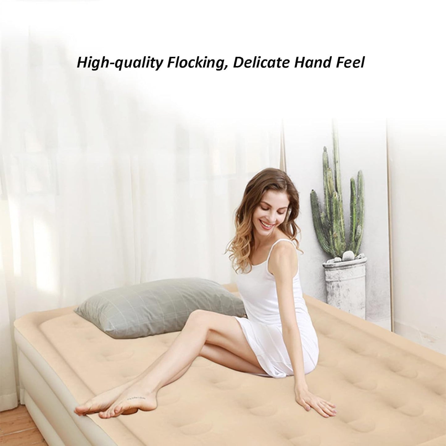 Portable Inflatable Bed Folding Lazy Bed (190x100x40 Cm 1 Pc)