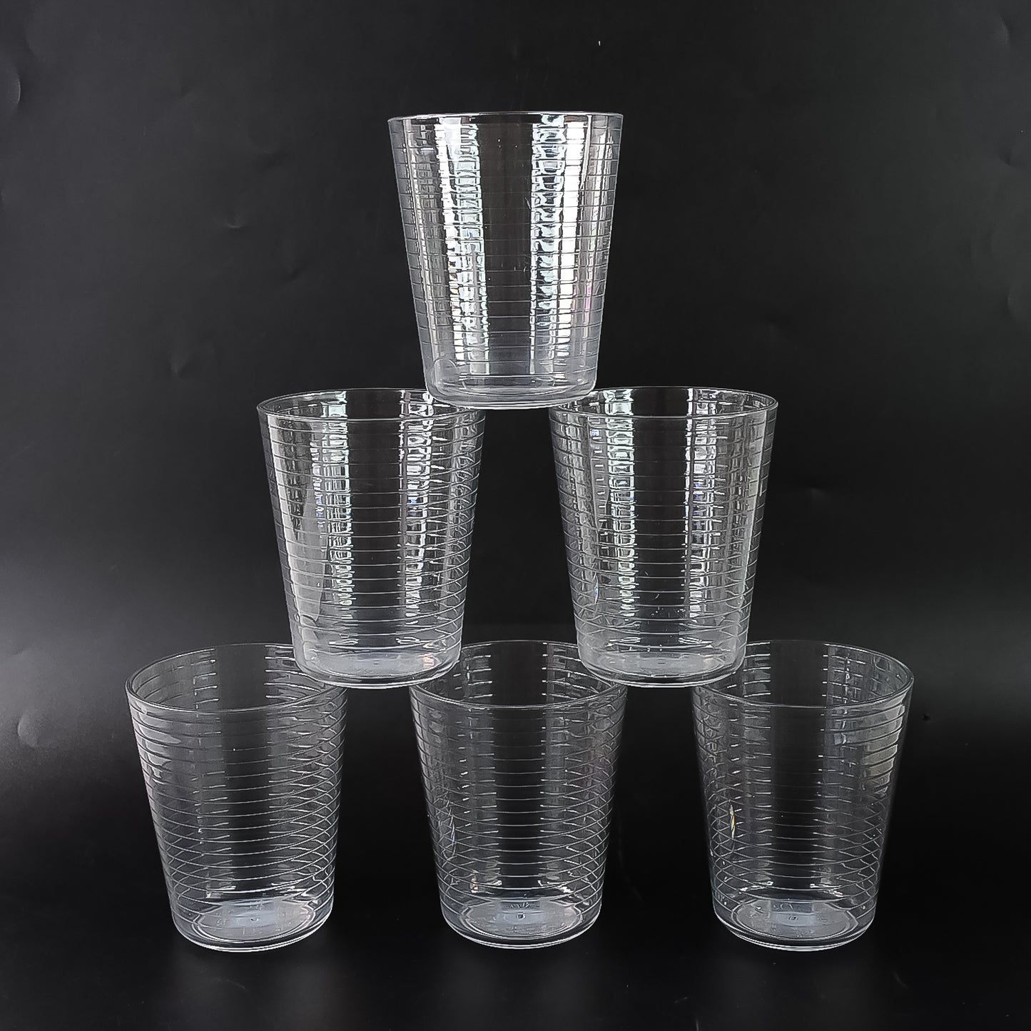 Apex Pyramid Ringo Plastic Glass 300ml Approx Durable Crystal-clear Tumbler