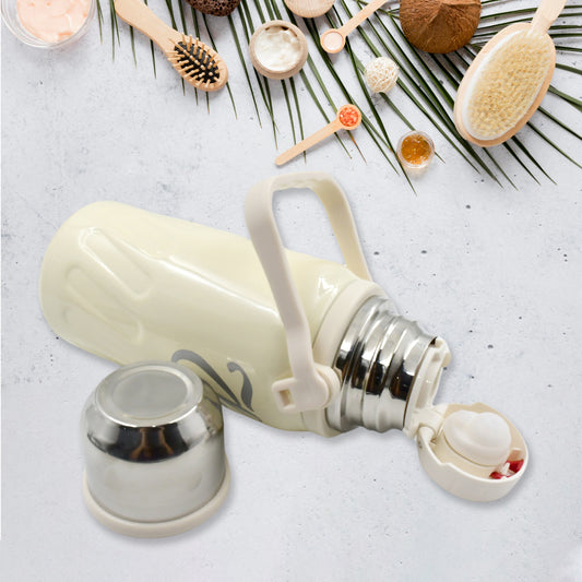 13040 Stainless Steel Vacuum Insulated Water Bottle Leak Proof Flask For Tea Coffee Reusable Water Bottle With Hanging Strap Bottle For Hot Cold Drinks Wide Mouth Water Flask (900 Ml)