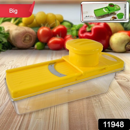 Big Multipurpose Vegetable And Fruit Slicer (Yellow 1 Pc)
