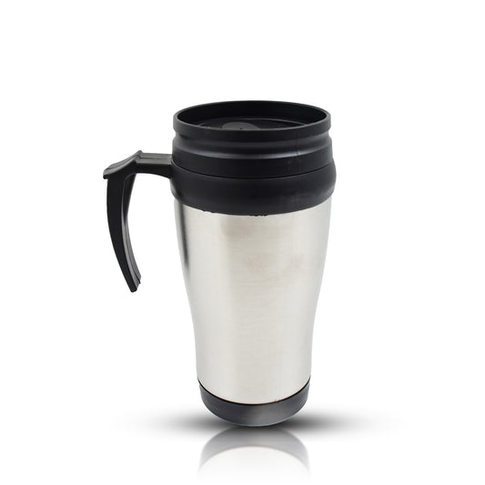 Stainless Steel Vacuum Glass Insulated Glass Coffee Cups (With Lid Handle 1 Pc)