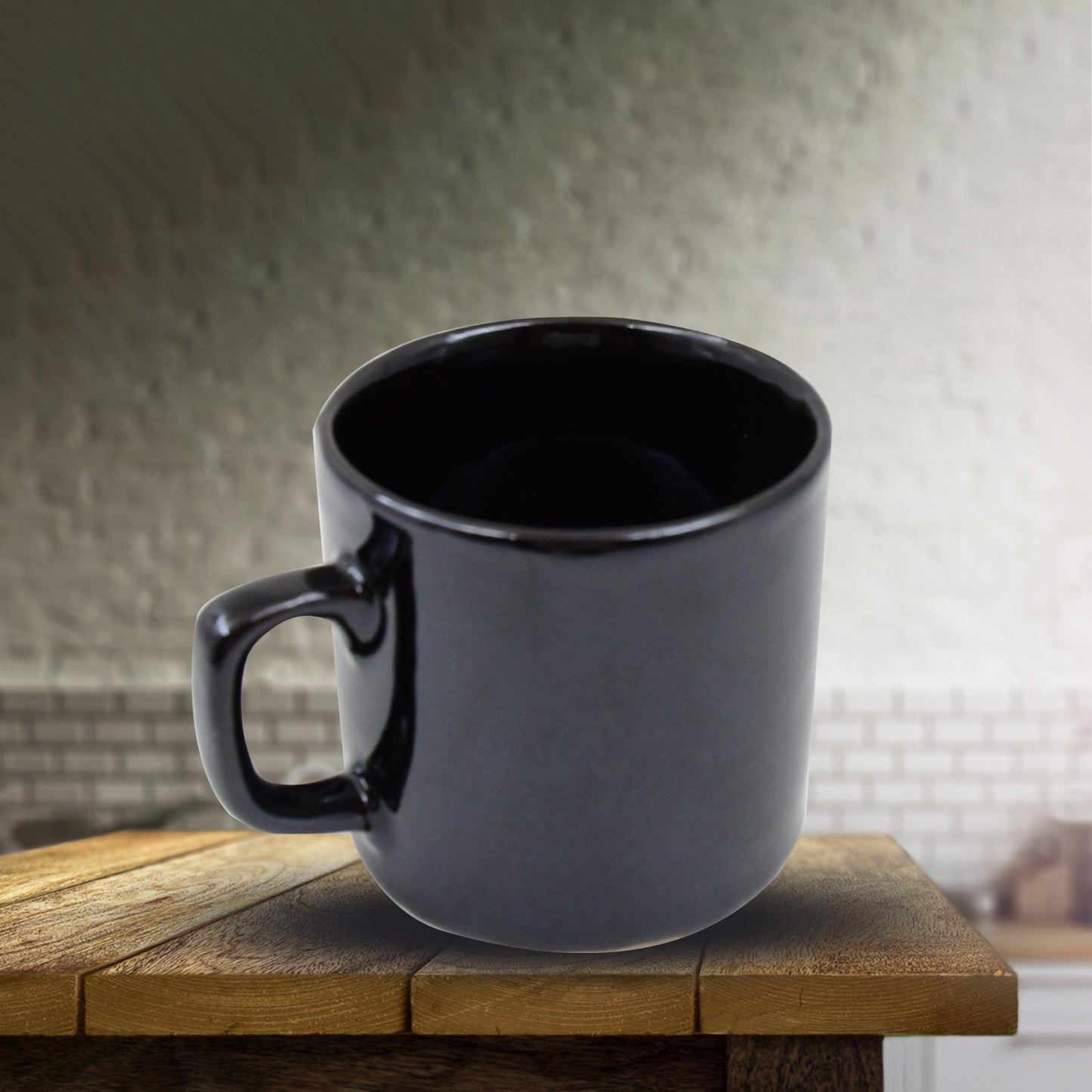 Hide Seek Ceramic Tea Cups With Round Serving Bowl (4 Pcs Set)