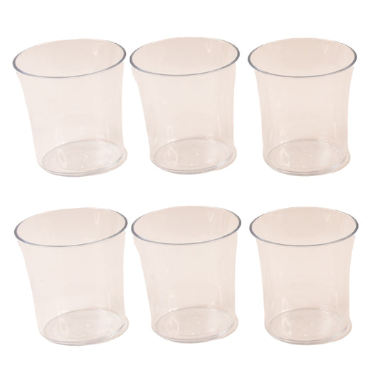 Apex Welcome Plastic Glass Set For Daily Use  Set Of 6