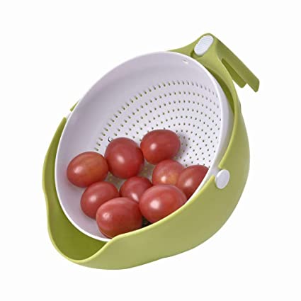 1093 Multi-functional Washing Fruits And Vegetables Bowl Strainer With Handle
