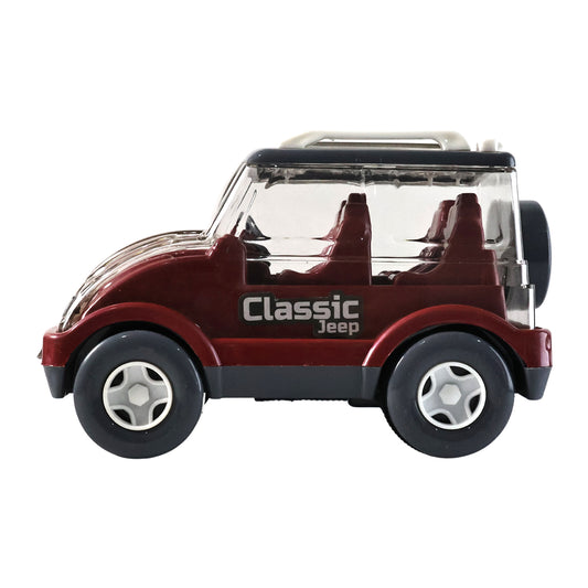 Friction-powered Classic Jeep Toy Car For Kids (1 Pc)
