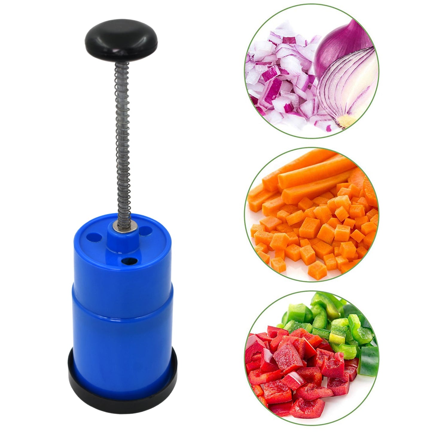 Onion Vegetable Hand Press Cutting Chopper (1 Pc Mix Color)