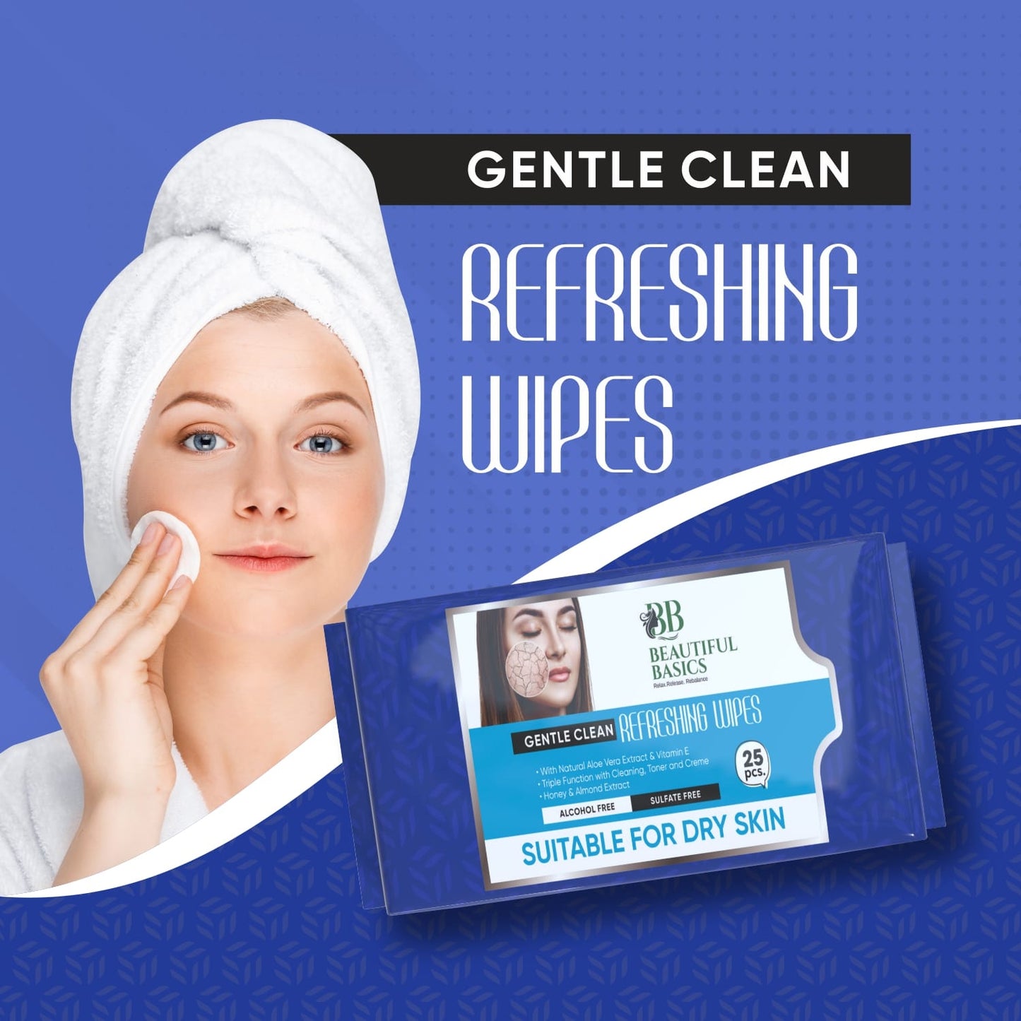 Refreshing Wet Wipes For Face Facial Cleansing Refreshing Skin Hydration Soothing For Skin Ph Balance Alcohol Free Nourishing With Fruit Extract 25 Wipes