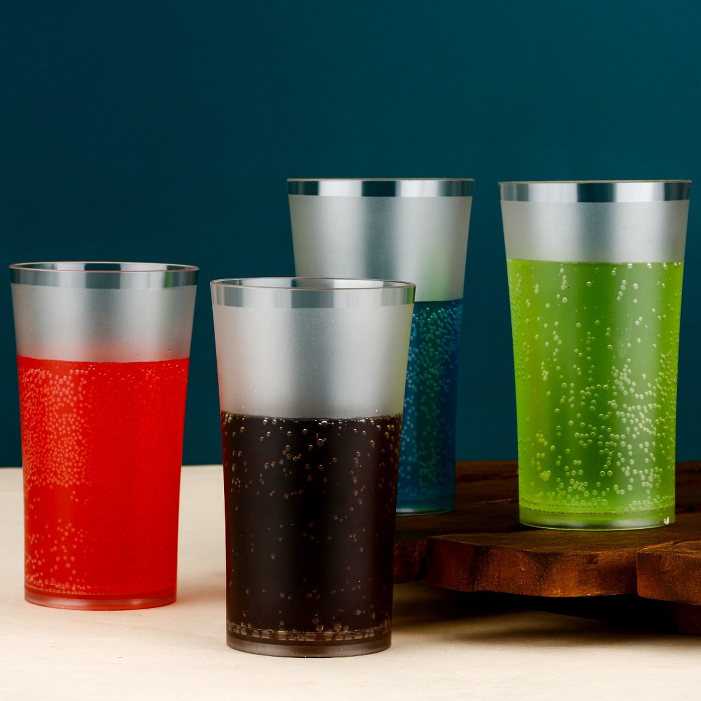 Matt Finish Glass Tumbler Set (Approx 300ml 6 Pc)