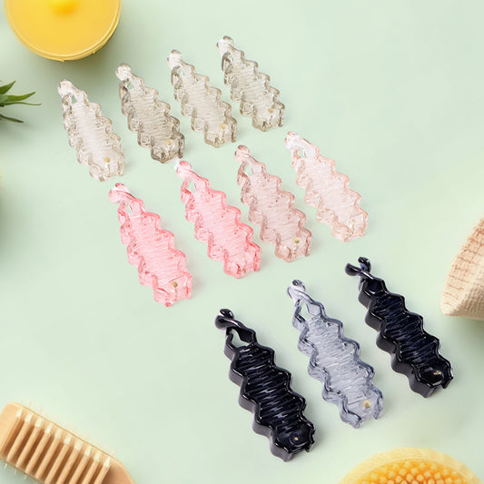 Plastic Hair Claw Clips Strong Clips (12 Pc Mix Color) Hair Accessories