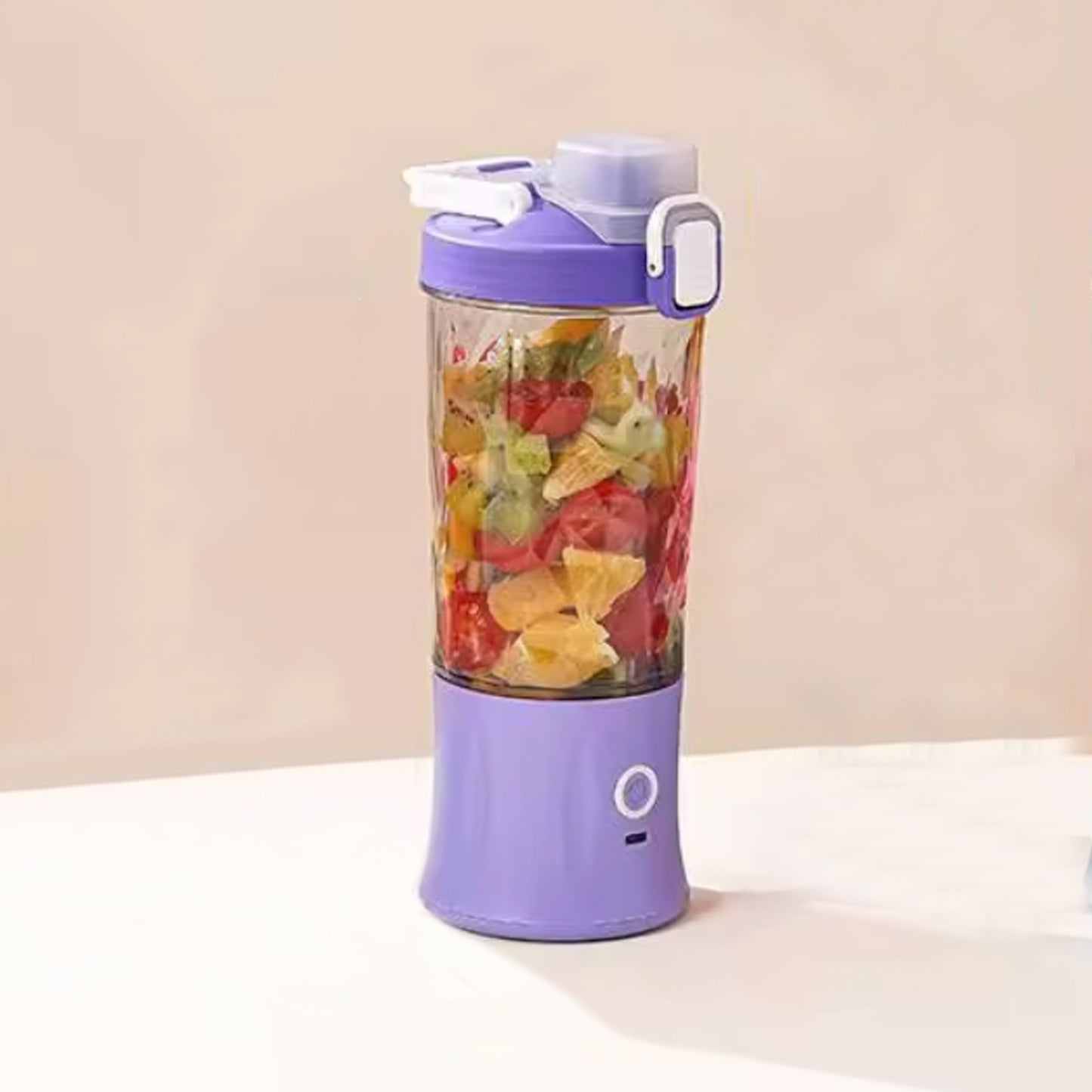 Electric Crusher Juicer With Multicolor Light 8 Blades (600 Ml Multicolor)