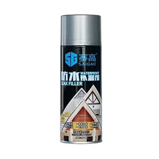 1332 Waterproof Leak Filler Spray Rubber Flexx Repair Sealant - Point To Seal Cracks Holes Leaks Corrosion More For Indoor Or Outdoor Use Black Paint (450 Ml)