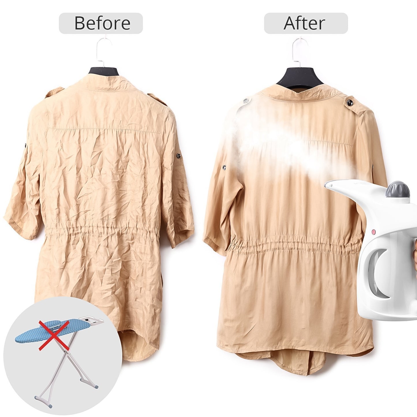 Portable Handheld Garment Facial Steamer (1 Pc)