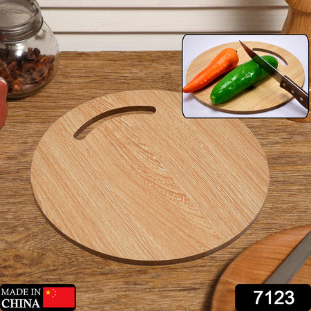 7123 Wooden Round Chopping Board For Chopping Fruit Vegetable