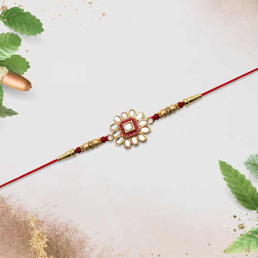 Flower Design Traditional Rakhi