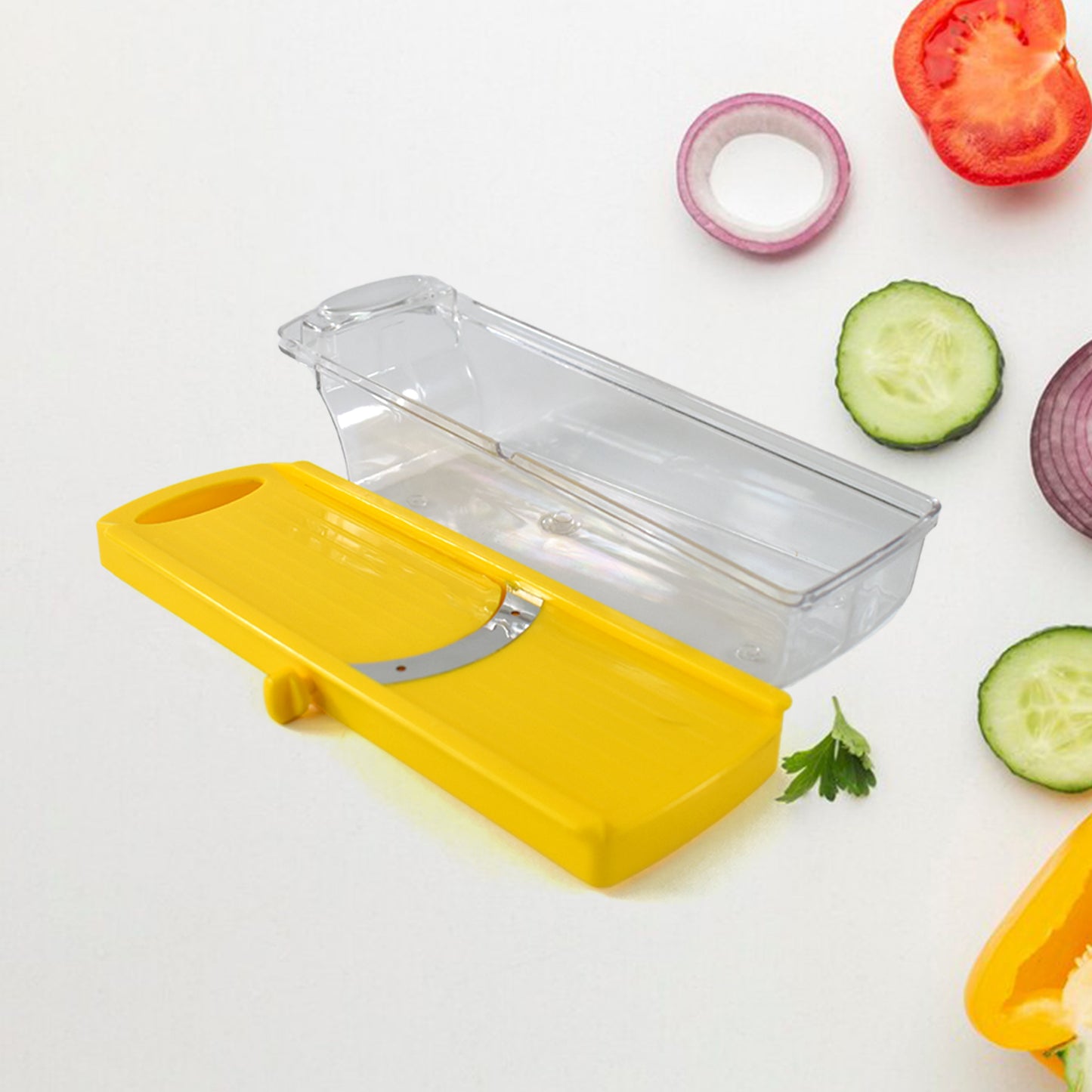 Big Multipurpose Vegetable And Fruit Slicer (Yellow 1 Pc)