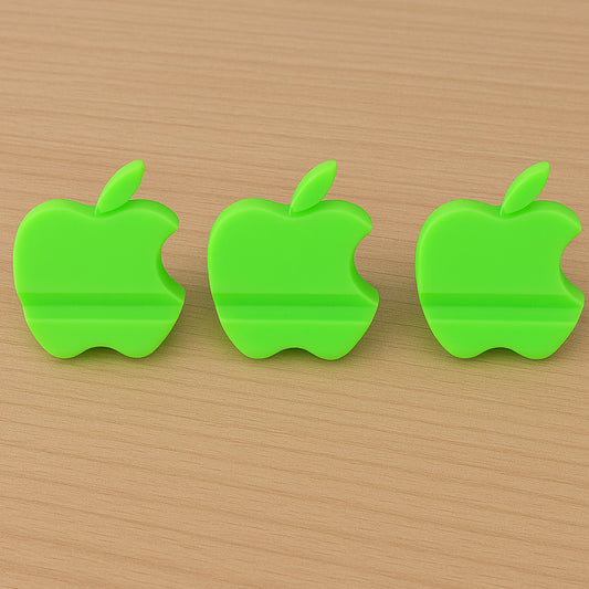 Apple-shaped Plastic Mobile Phone Holder (3 Pc  Mix Color)