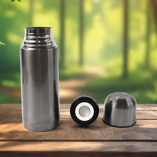 Stainless Steel Hot And Cold Water Bottle With Push-down Lid (350ml)
