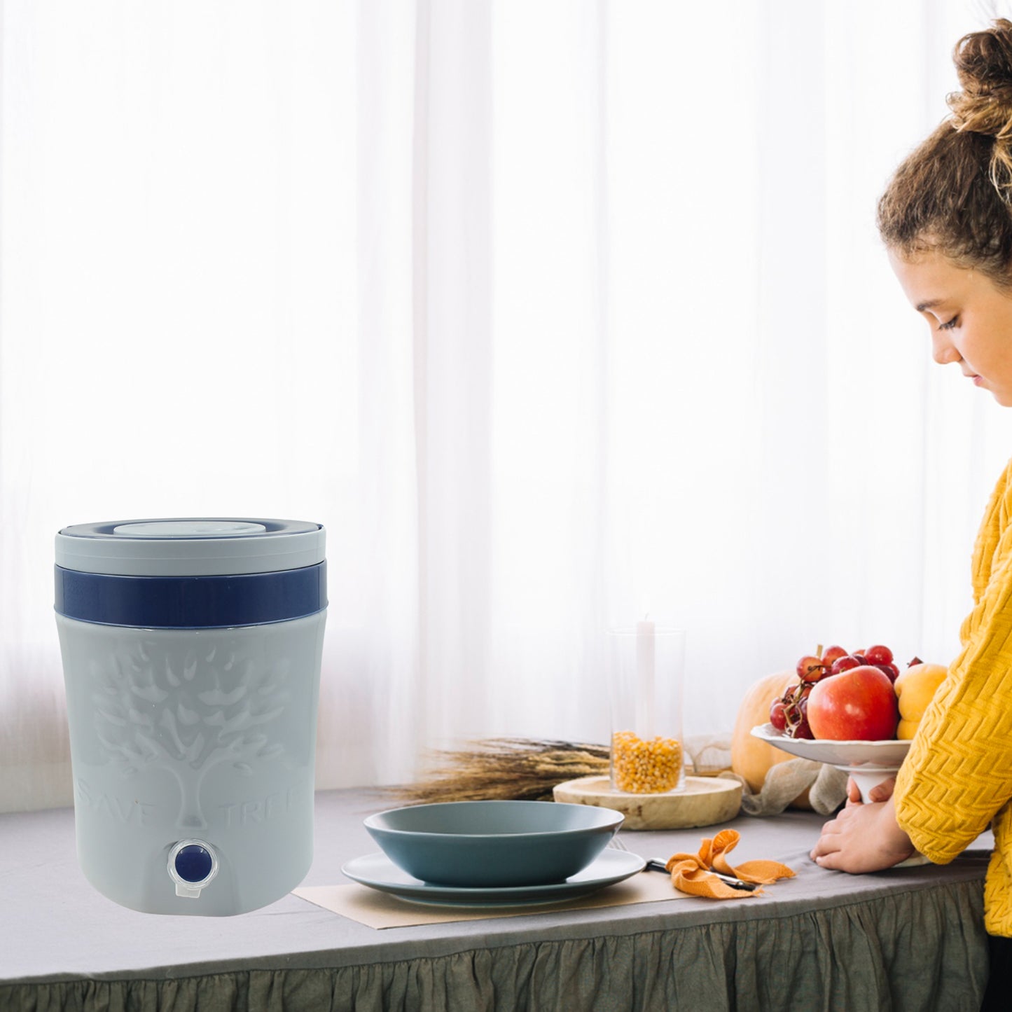 Insulated Plastic Water Rover Jug With A Sturdy Handle Water Jug Camper With Tap Plastic Insulated Water Water Storage Cool Water Storage For Home Travelling (2500ml 7500ml 12000ml)