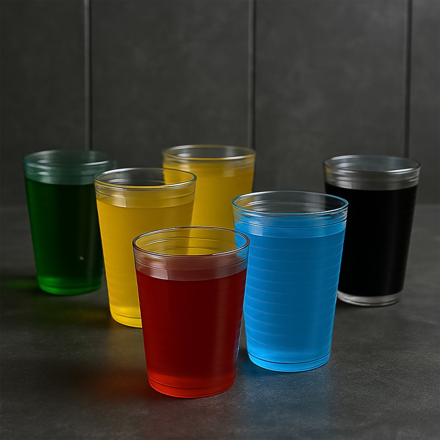 Apex Pyramid Ringo Plastic Glass 300ml Approx Durable Crystal-clear Tumbler