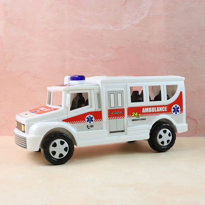 Funwoods Friction Powered Ambulance Toy For Kids (1 Pc)