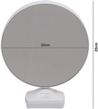 0860 Plastic 2 In 1 Mirror Come Photo Frame With Led Light