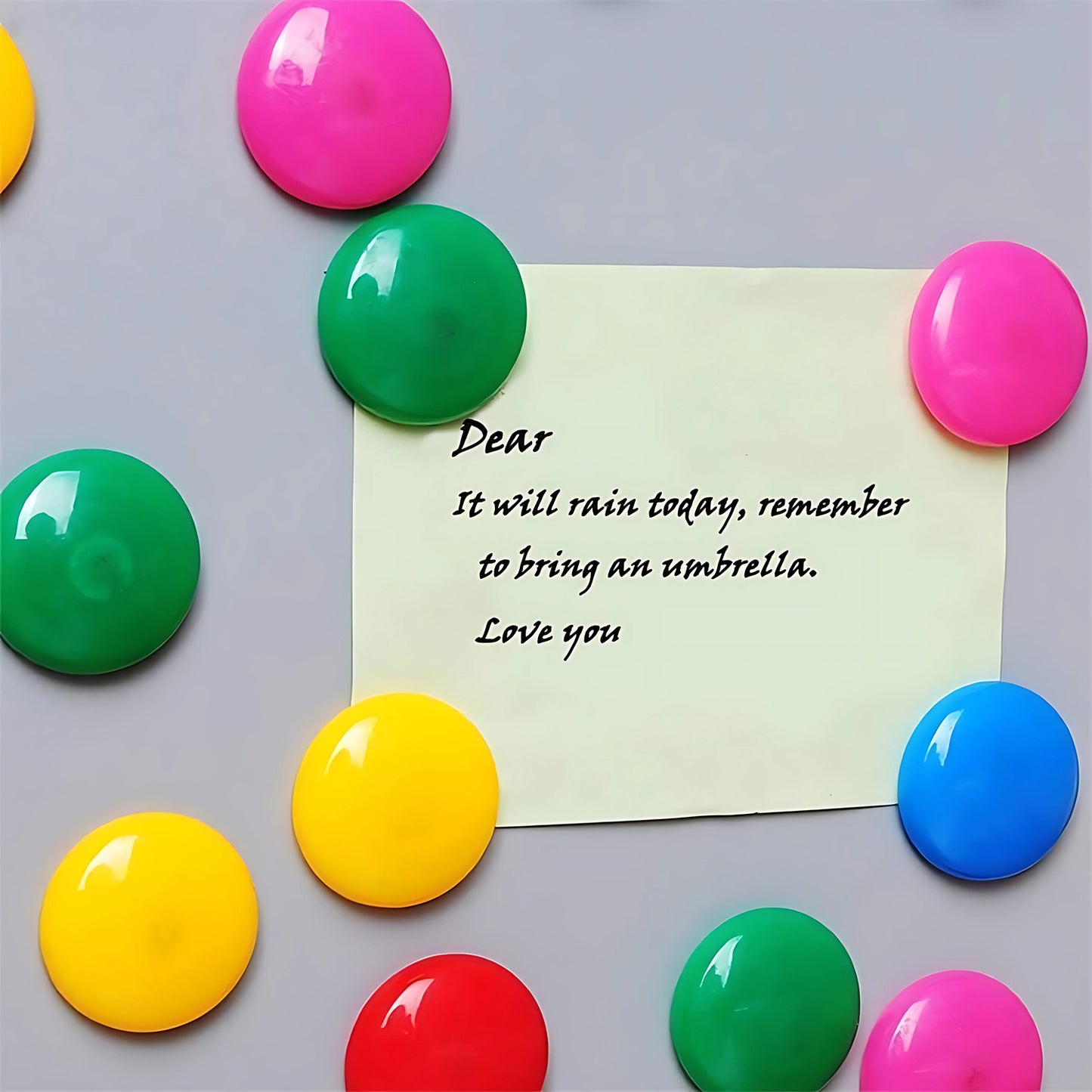 Green Board Magnets Circular Plastic Buttons (1 Pc)