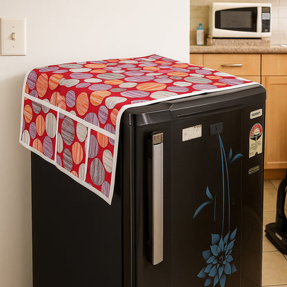 Refrigerator Top Cover With Side Pockets (100x60 Cm  1 Pc)