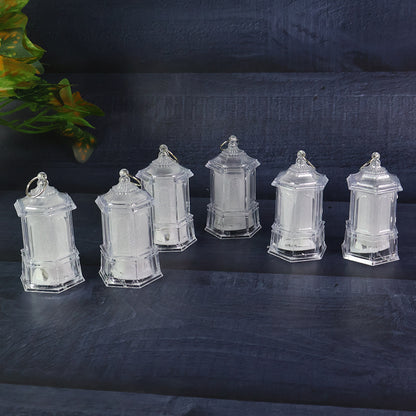 Led Hanging Lantern Style Decorative Flameless Candles (6 Pc)