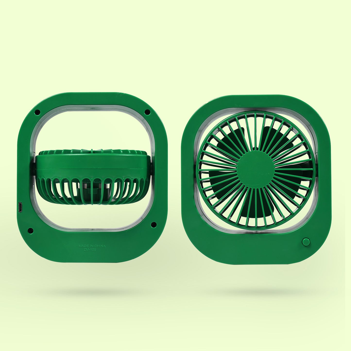 1110 Portable Usb Fan - Rechargeable Fan With 2 Speeds 180 Rotating Rechargeable Fan Quiet Personal Fan For Travel In The Car Outdoors (Battery Not Include)