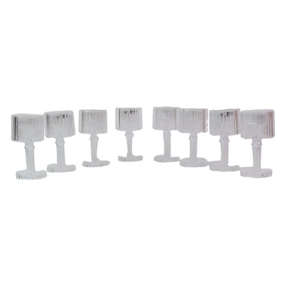 Set Of 8 Led Crystal-effect Table Lamps