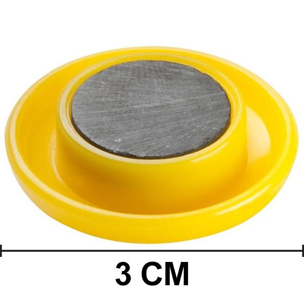 4676 Colorful Board Magnets Circular Plastic Buttons