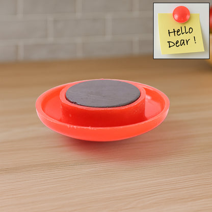Red Board Magnets Circular Plastic Buttons (1 Pc)