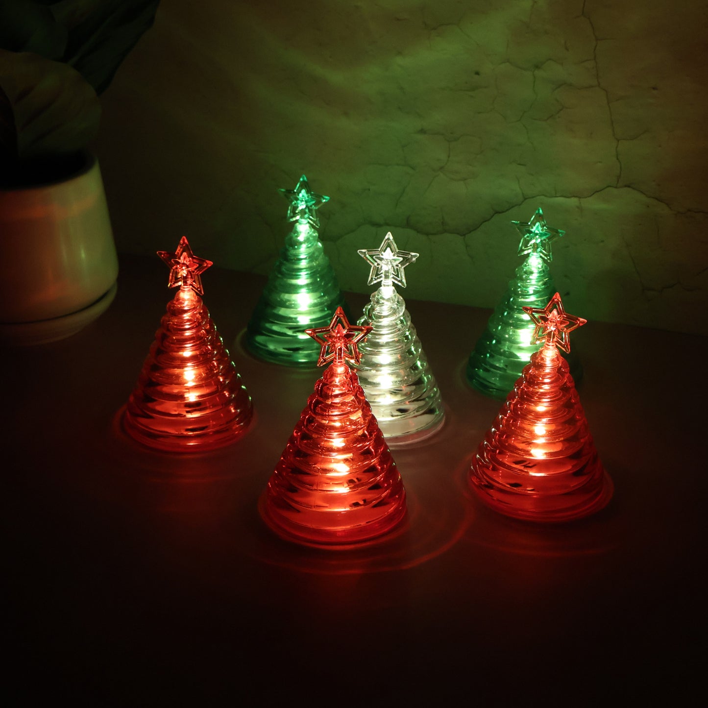 Led Christmas Tree Decorative Lights - (6 Pc  Set)