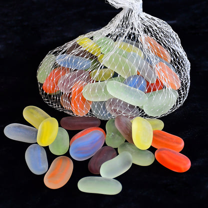 4015 Glass Gem Stone Flat Round Marbles Pebbles For Vase Fillers Attractive Pebbles For Aquarium Fish Tank.