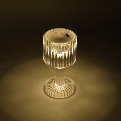 Set Of 4 Led Crystal-effect Table Lamps