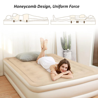 Portable Inflatable Bed Folding Lazy Bed (190x100x40 Cm  1 Pc)