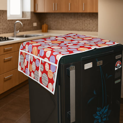 Refrigerator Top Cover With Side Pockets (100x60 Cm  1 Pc)