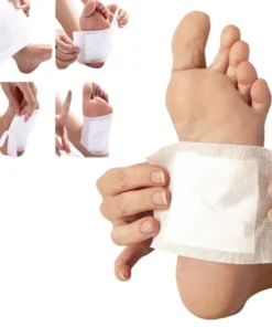Detox Foot Pads with Ginger & Salt – 10pcs (White, Free Size)